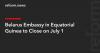 Belarus Embassy in Equatorial Guinea to Close on July 1