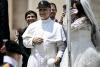 Pope Leo poses with White Sox 'Pope Hat' in Vatican