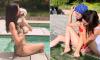 Ana de Armas poses in a skimpy bikini as she shows off matching ankle tattoo with her friend in fun-filled snaps from group holiday