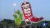 Oklahoma City lights up giant cowboy boot sculpture along Route 66
