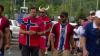 France, Norway supporters stream in before knockout-round matchup