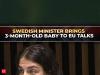 Swedish climate minister Romina Pourmokhtari brings baby to EU meeting