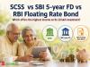 SCSS vs SBI 5-year FD vs RBI Floating Rate Bond: Which offers the highest income on Rs 20 lakh investment?