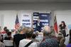 Roy Cooper makes economy-focused stop in Asheville on U.S. Senate campaign trail