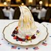 Delmonico's Love Letter To America: A Red, White, And Blue Baked Alaska