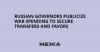 Russian governors publicize war spending to secure transfers and favors