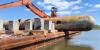 Old fire department equipment being sunk to create artificial reef off Mississippi Gulf Coast