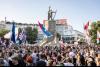 Serbians keep up protest after Vucic says he will step down