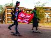A new kid on the block skates on board