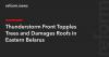 Thunderstorm Front Topples Trees and Damages Roofs in Eastern Belarus