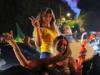Lebanon's Brazil fans celebrate a World Cup Round of 32 win