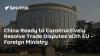 China Ready to Constructively Resolve Trade Disputes With EU - Foreign Ministry