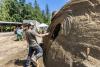 Indigenous-designed sand sculptures on display at Heritage Acres