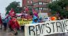 How can labour unions show solidarity with tenant organizations in Canada?