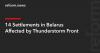 14 Settlements in Belarus Affected by Thunderstorm Front