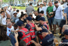 Protesters and police clashed near the parliament in Tirana 