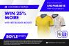 Colombia vs Ghana: Bet £10, Get £40 free bets + 25% Bet Builder win boost | BOYLE Sports