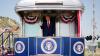 MEDORA, NORTH DAKOTA - JULY 01: US President Donald Trump arrives in a Freedom250-themed train ahead of a dedication ceremony for the Theodore Roosevelt Presidential Library on July 01, 2026 in Medora, North Dakota. Amtrak unveiled the NextGen Acela…