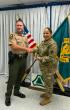 Fort McCoy Garrison commander receives Illinois State Patrol coin
