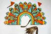 This Hopi headpiece was damaged by a tourist at Grand Canyon