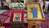 Icon of St. Gabriel with relics brought from Georgia to Prague