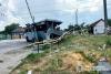 At least four dead & multiple injured after train crashes into shuttle bus at crossing in Ukraine
