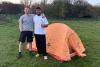 British campers put up a two-man tent in record-breaking time