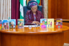 First Lady vows to keep improving Nigerians’ lives, donates 140,000 girl-child books to schools