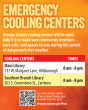 Orange County Activating Cooling Centers July 3-5