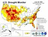 Active weather created downpours on the Plains