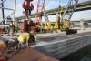 In feat of engineering precision, massive concrete beams placed at Chickamauga Lock as Upstream Approach Wall Contract reaches major milestone