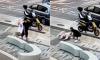 Horrific moment British tourist, 67, is punched unconscious and then kicked in the head by mugger who then steals his wallet in Benidorm: Police arrest Romanian brothers