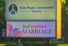 Chicago-area church stands ground on sign after LGBT activists protest