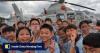 Hong Kong students tour PLA Navy warships for lesson on national defence