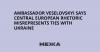 Ambassador Veselovskyi says Central European rhetoric misrepresents ties with Ukraine