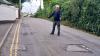 'Swiss cheese' road in Gwynedd where motorists are afraid to drive