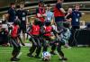 But can they do it on a cold rainy night in Stoke?!: Move over, Messi! Robot footballers thrill crowds in South Korea