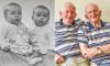 UK's 'oldest identical twins' have worn matching clothes for 82 years, live together as bachelors and even had the same job (before retiring together)
