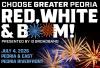 Choose Greater Peoria Red, White & BOOM! presented by i3 Broadband set for Saturday along the Peoria and East Peoria riverfronts