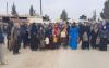 Aleppo… Displaced people from Afrin protest regime’s prohibition of the entry of fuel and medicine to Shahba area