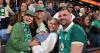 Ireland players share hugs and kisses with family as they celebrate win over Australia