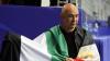 Egypt coach Hossam Hassan waves Palestinian flag after World Cup win over Australia