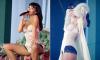 Lily Allen poses in a sexy pink bustier as she performs West End Girl at Denmark's Roskilde Festival after hitting back at complaints her tour is 'too expensive'