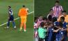 Paraguay keeper throws ball at Kylian Mbappe after handshake snub before France players brawl with their rivals in feisty World Cup clash