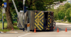 Waste collection truck overturns in Yishun, driver and passengers taken to hospital
