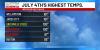 Record high temperatures set for the July 4th holiday