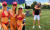 Lara Trump, 43, flaunts her washboard abs in tiny bikini as she celebrates America 250
