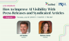 Get Cited by ChatGPT: A PR Team’s Guide to Using Press Releases and Syndicated Articles