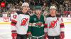 New Jersey Devils stars Jack Hughes and Luke Hughes join Vancouver Canucks captain Quinn Hughes at Michael Rubin White Party