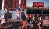 Iranians torch Brit and US flags and hurl rocks at pictures of Trump as millions attend huge new funeral parade for Supreme Leader - but still no sign of his successor